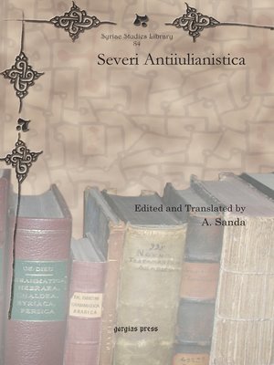 cover image of Severi Antiiulianistica